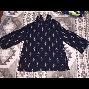 H&M Ballerina print blouse